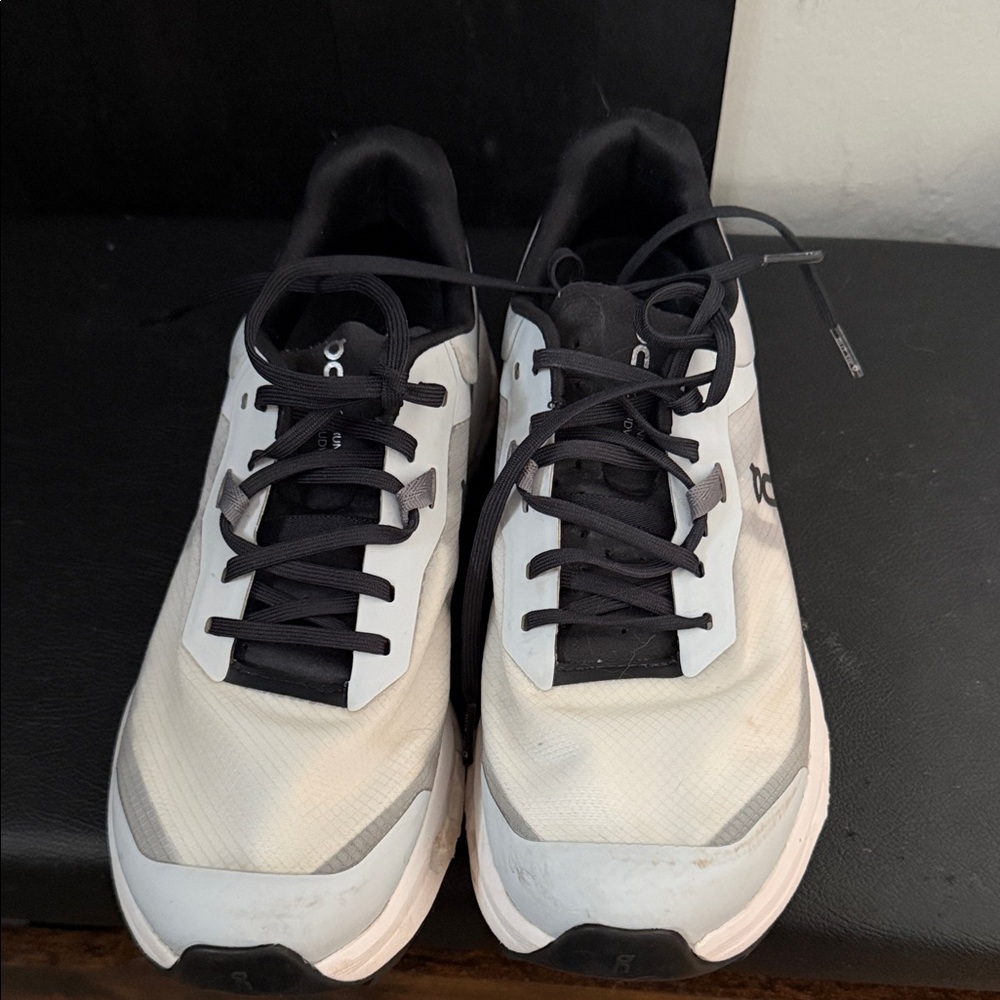 On Running Black and White Athletic Shoes